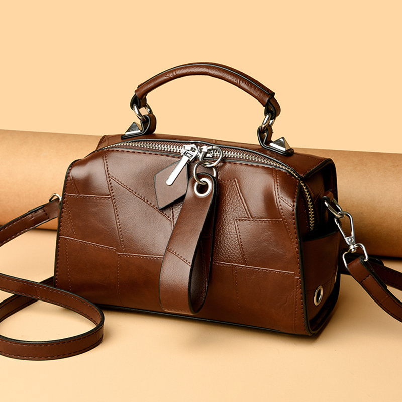 Luxury Bags Levels - Kadın hakiki deri sırt çantası, sade