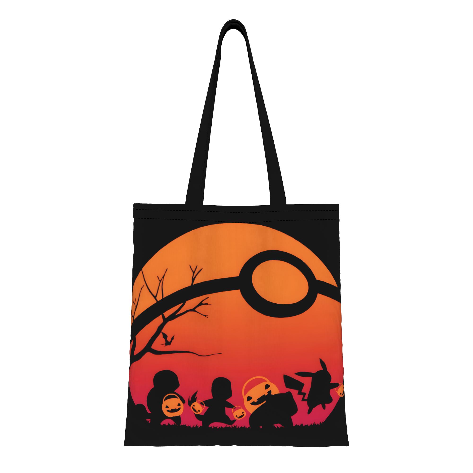 Canvas Tote Designer - 1PC Büyük Kapasiteli Electroweb Pikachu Pikachu