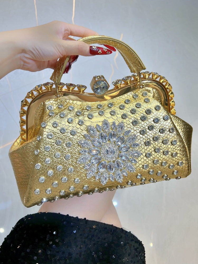 Luxury Bags Levels - Yüksek seviye Doku Rhinestones Timsah Desen