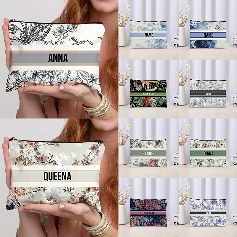 Luxury Bags Brand Names - Özel Ad Vintage Makyaj Çantası Nedime
