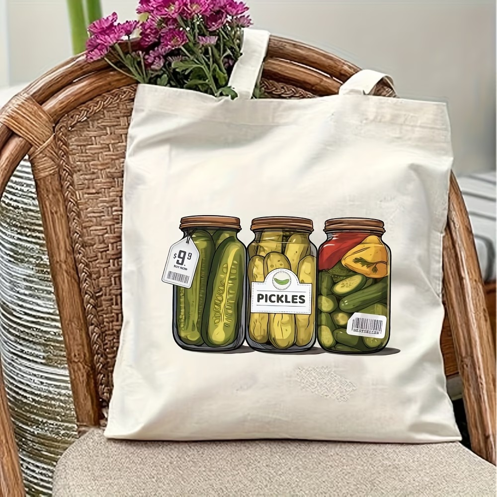 Canvas Tote Designer - 1 Büyük Kapasiteli Dayanıklı Kanvas Çanta,