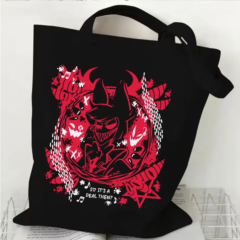 Canvas Tote Designer - Anime Hazbin Hotel Angel Dust Charlie