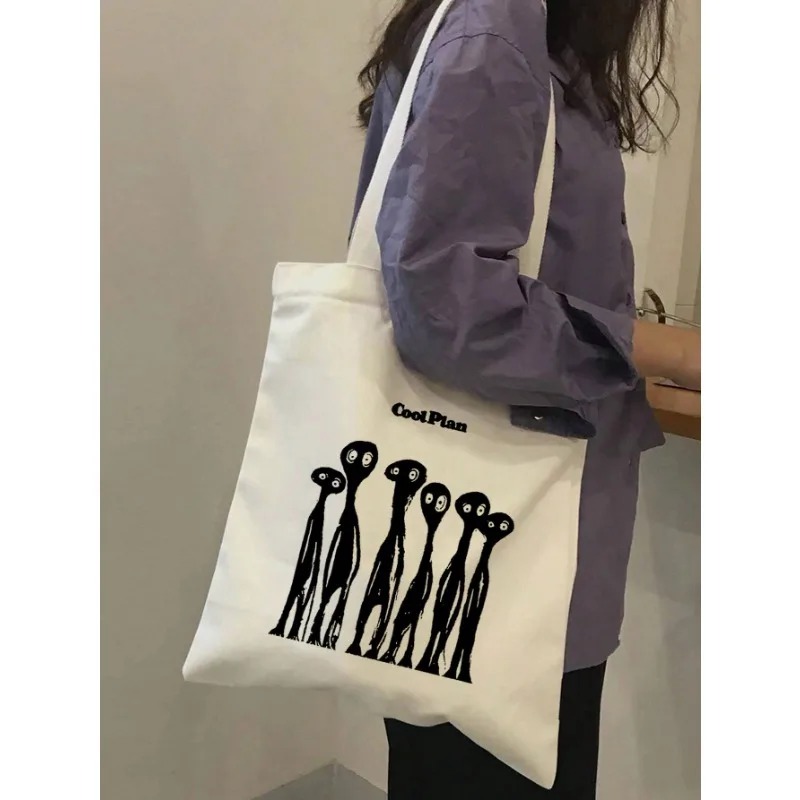 ROMWE Kawaii Yay Desen Kanvas  - Canvas Tote Designer incelemesi ve fiyatı