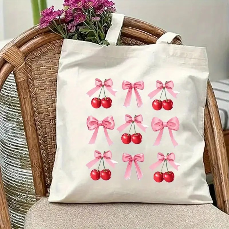 Kiraz Fiyonk Tasarımlı Kanvas  - Canvas Tote Designer incelemesi ve fiyatı