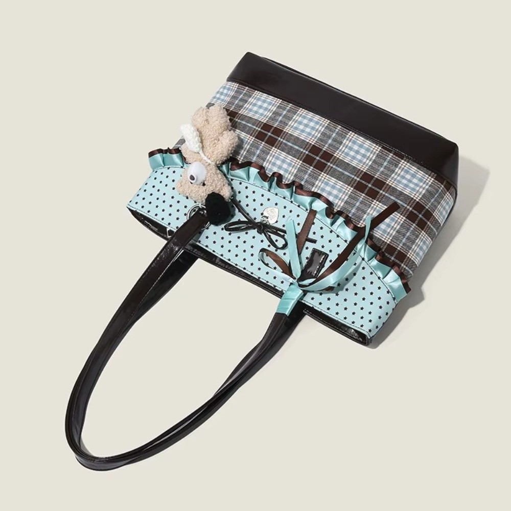 Nane Yeşili Kanvas Çanta Ekose - Canvas Tote Designer incelemesi ve fiyatı