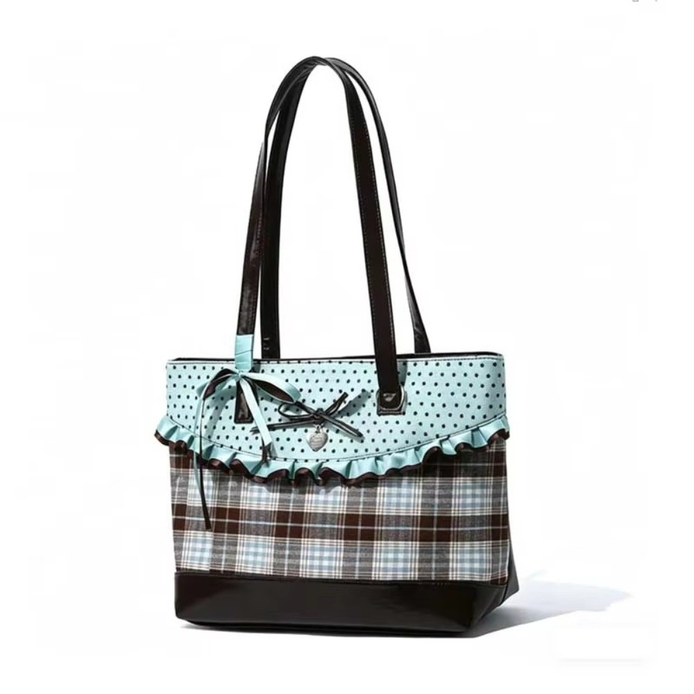 Nane Yeşili Kanvas Çanta Ekose - Canvas Tote Designer incelemesi ve fiyatı