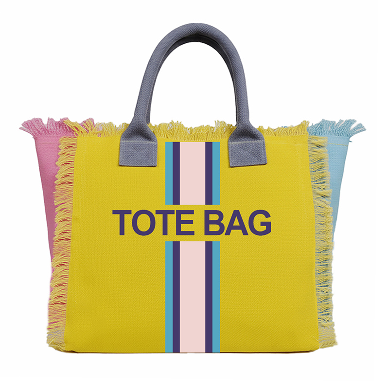 Dikey şerit baskı tasarımlı, b - Canvas Tote Designer incelemesi ve fiyatı